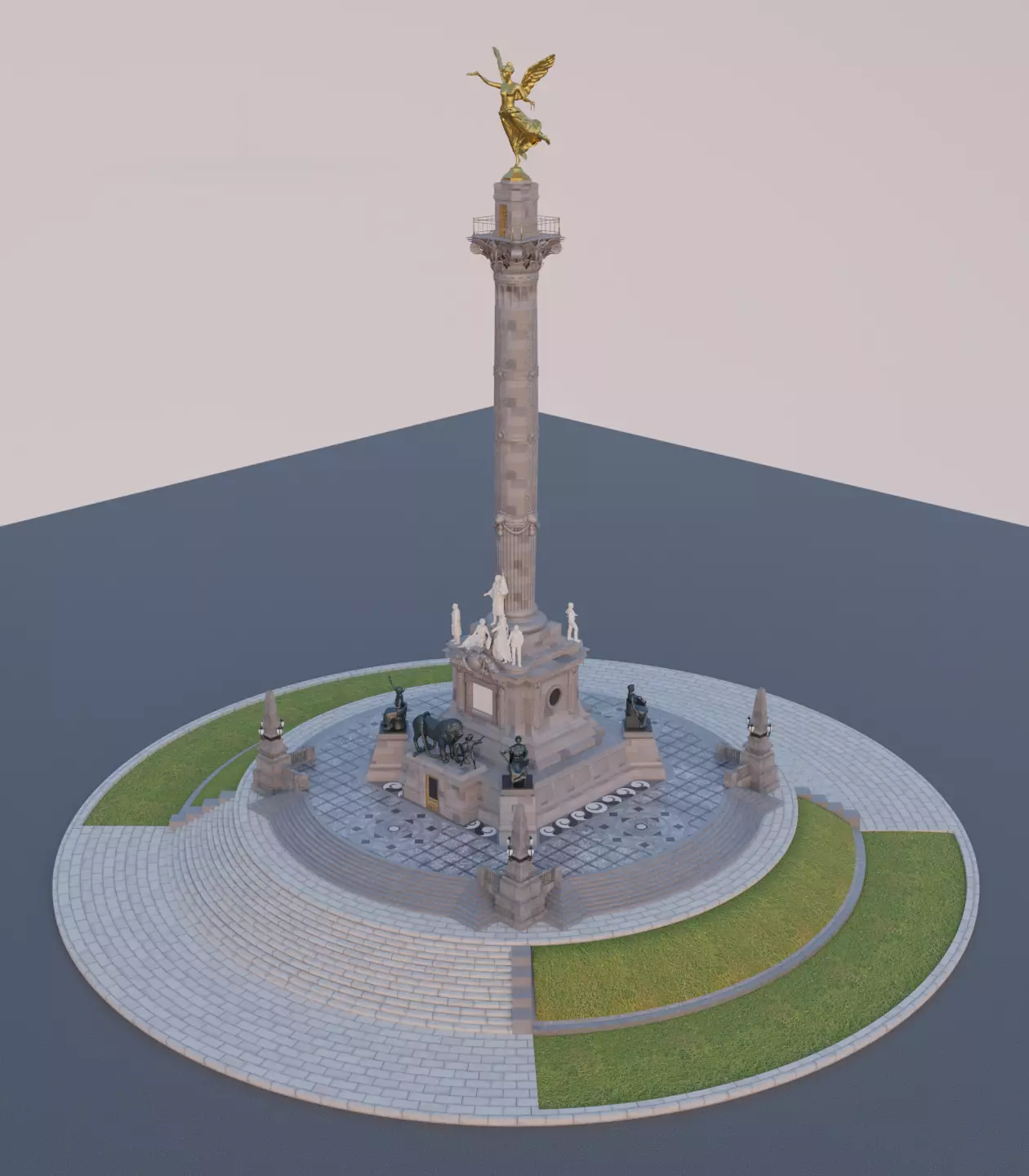 Angel of Independence 3D model_0