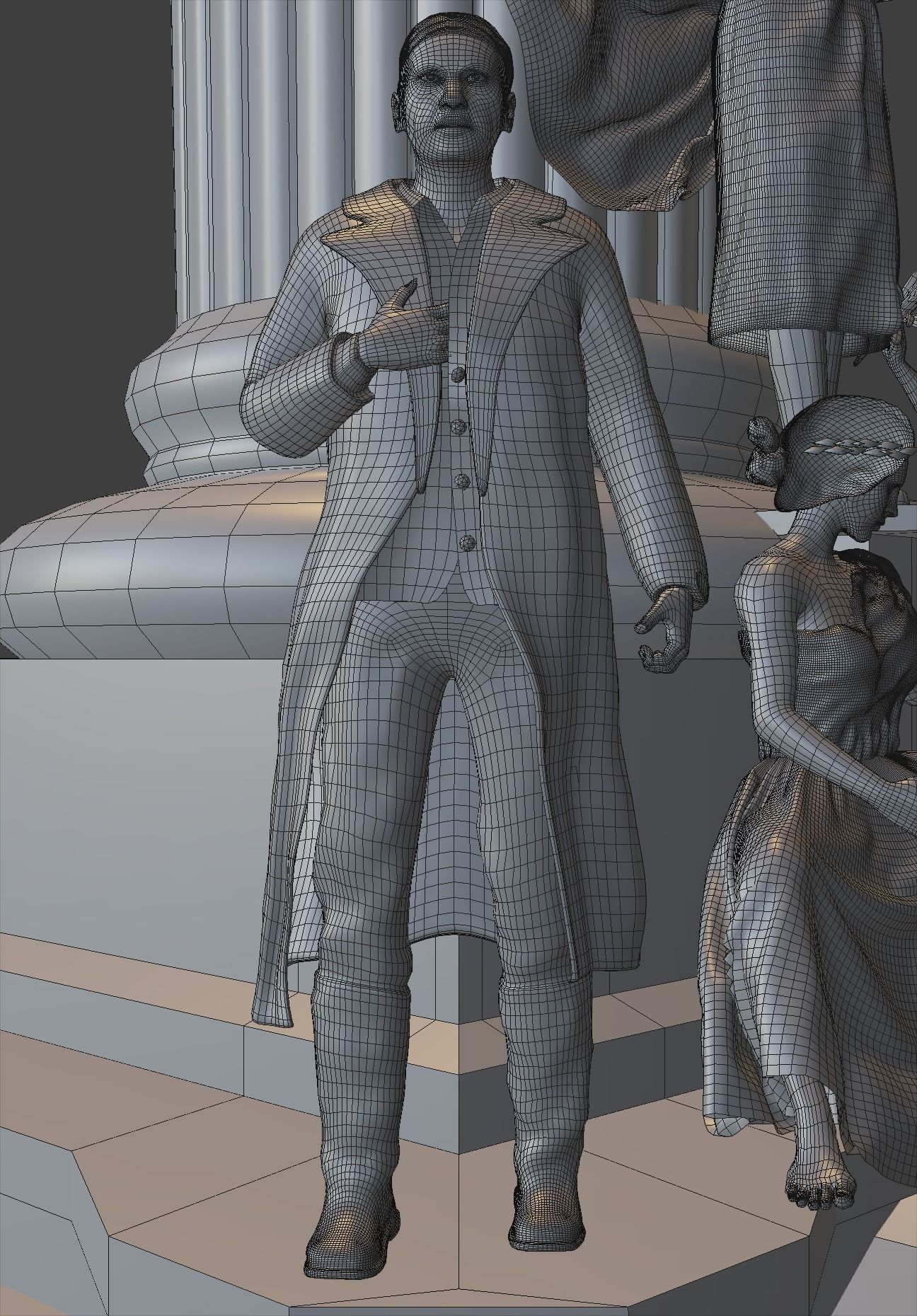 Angel of Independence 3D model_13