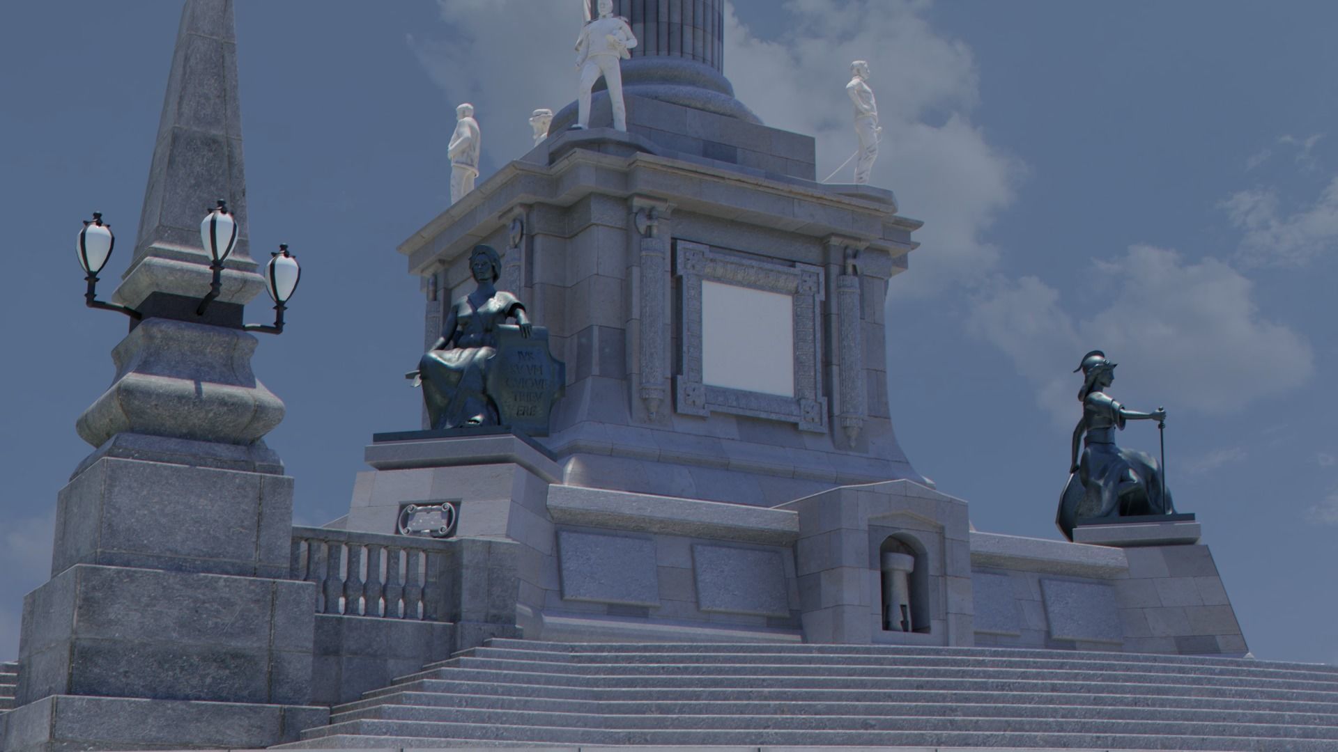Angel of Independence 3D model_9