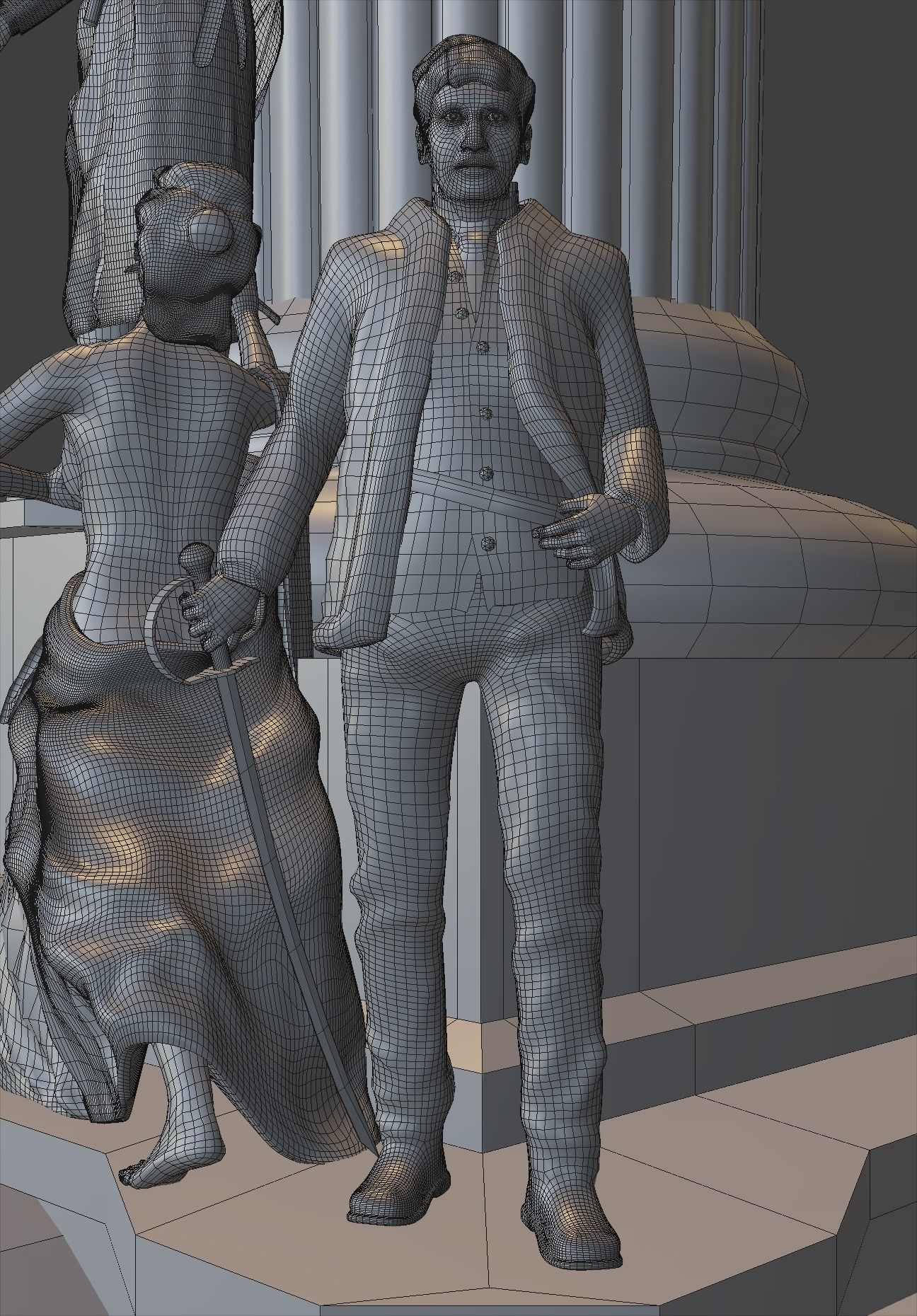 Angel of Independence 3D model_20