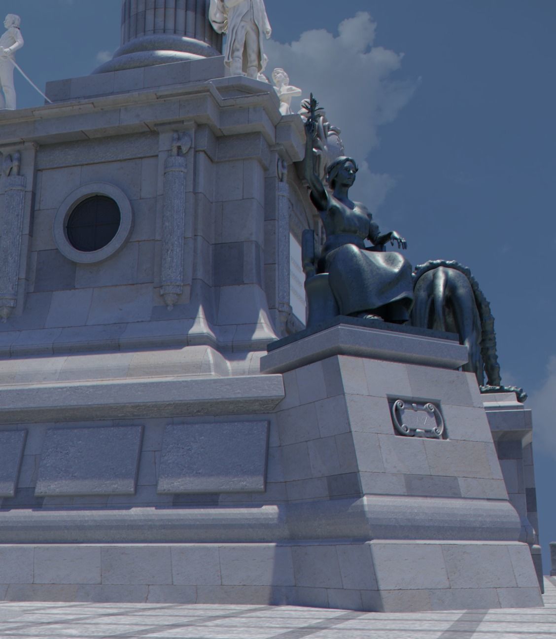 Angel of Independence 3D model_10