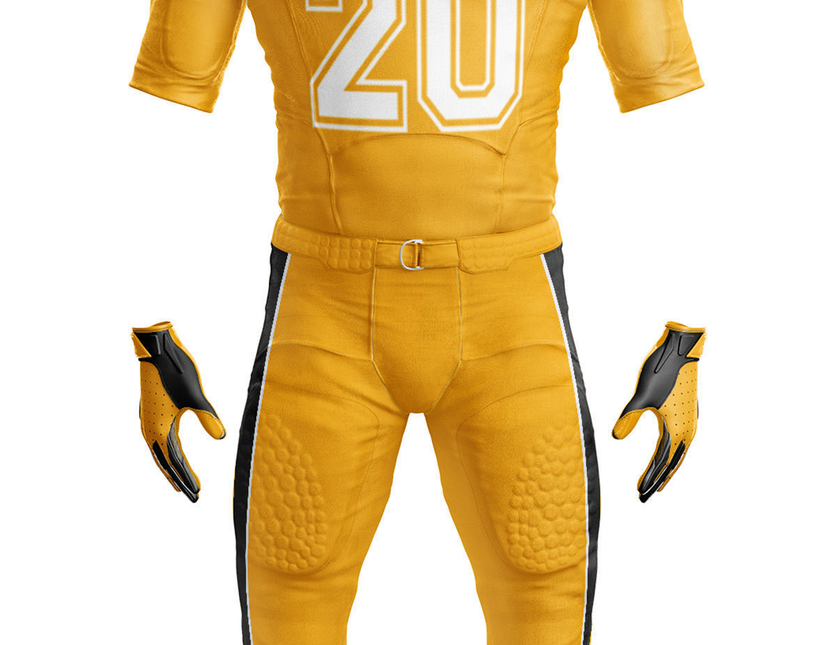 American Football Uniform 3D model_19