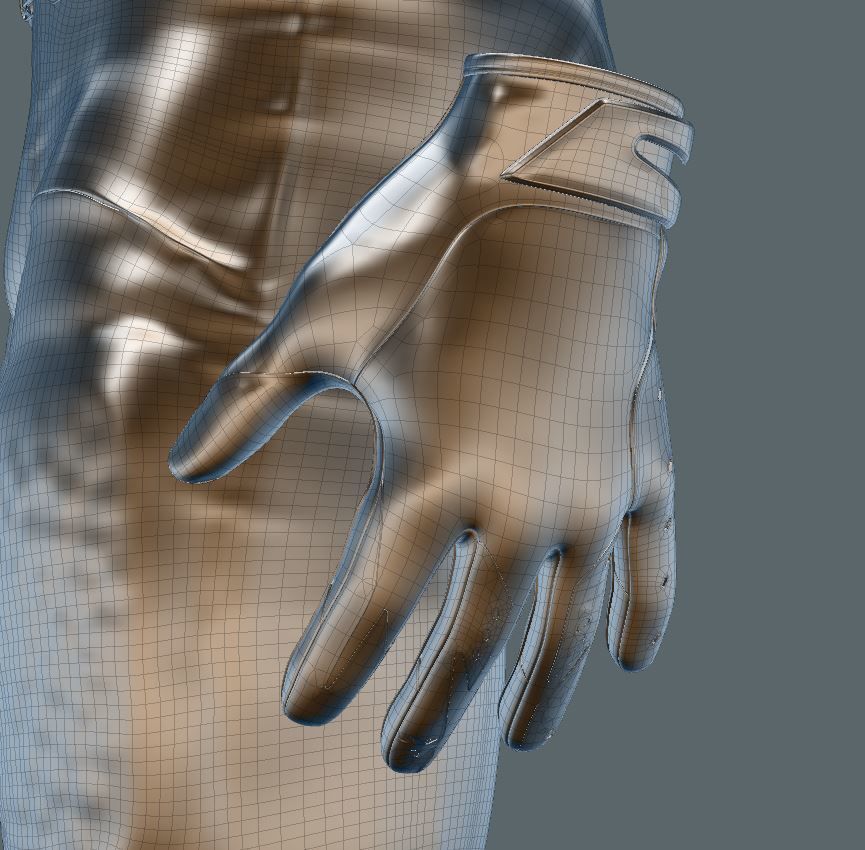 American Football Uniform 3D model_4