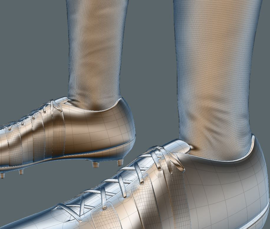 American Football Uniform 3D model_3