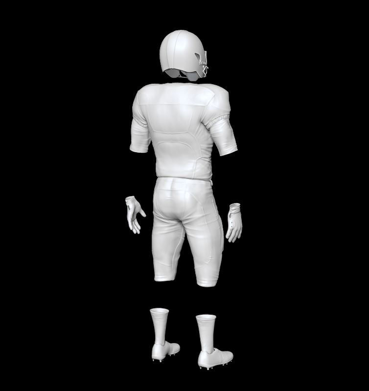 American Football Uniform 3D model_10