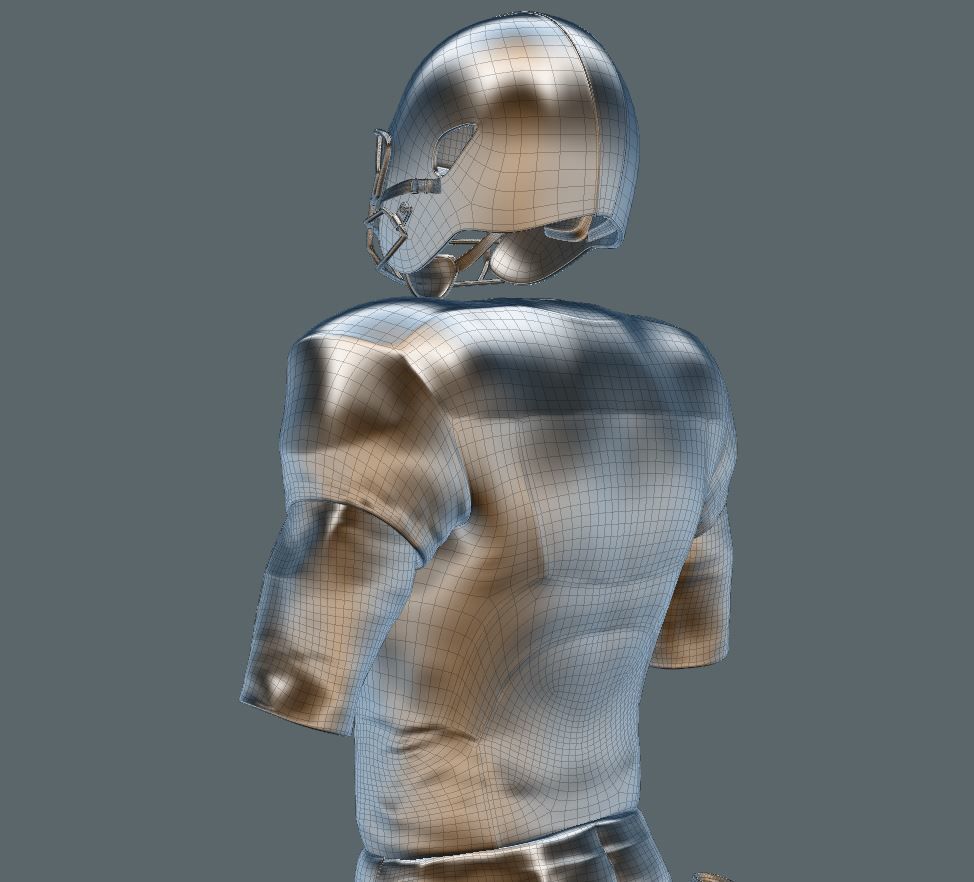 American Football Uniform 3D model_15
