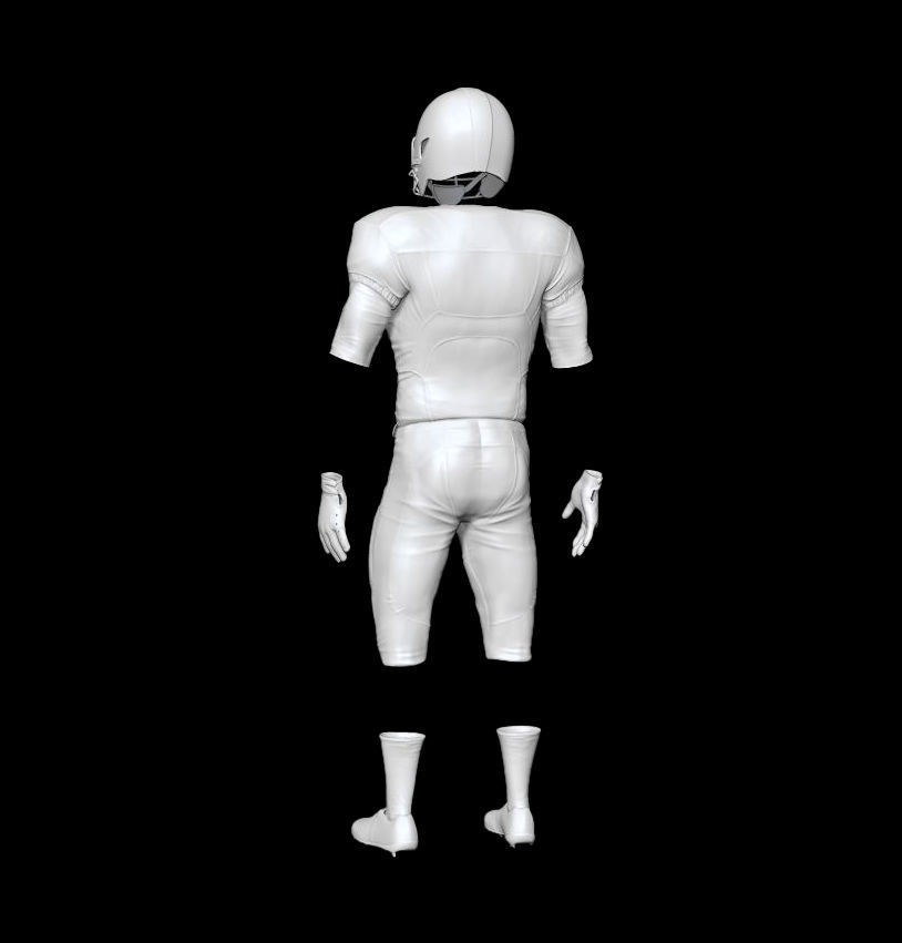 American Football Uniform 3D model_9