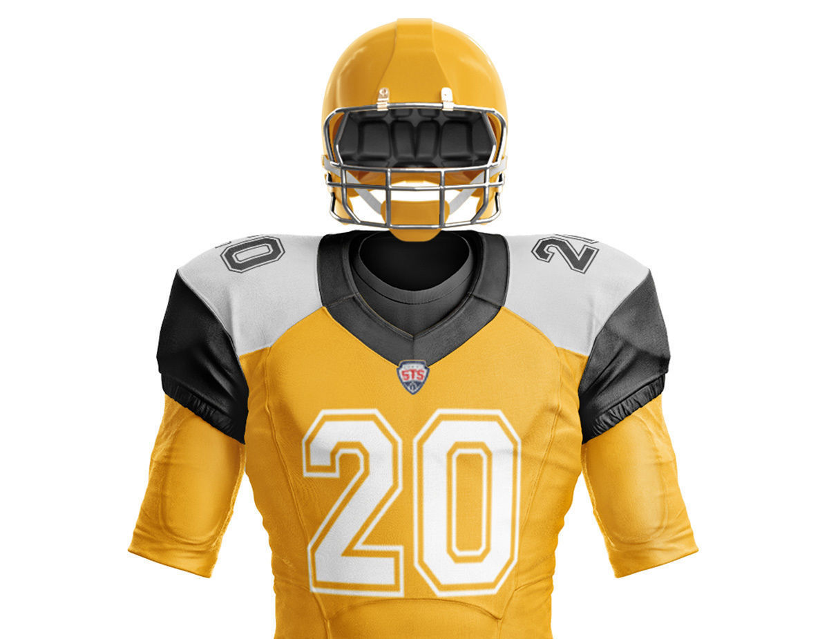American Football Uniform 3D model_17