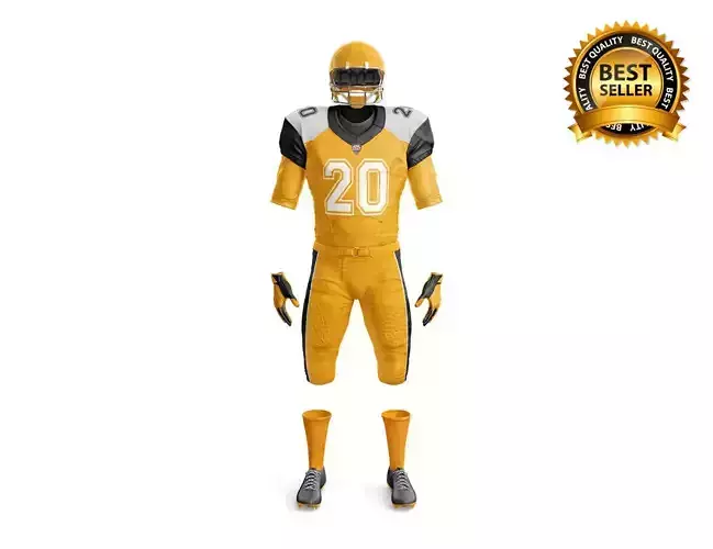 American Football Uniform 3D model
