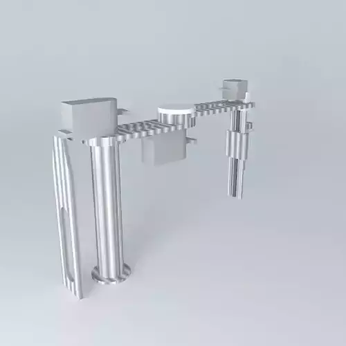 SCARA Robot con animacion Free 3D model