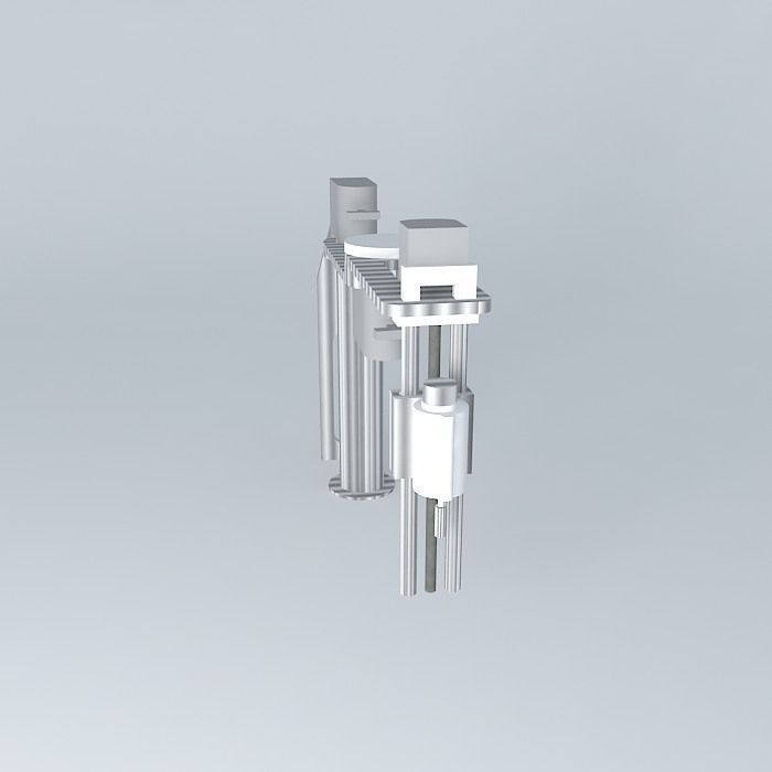 SCARA Robot con animacion Free 3D model_2