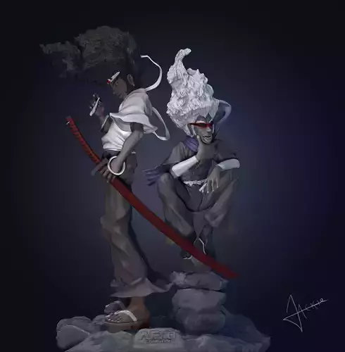 Afro Samurai 3D print model