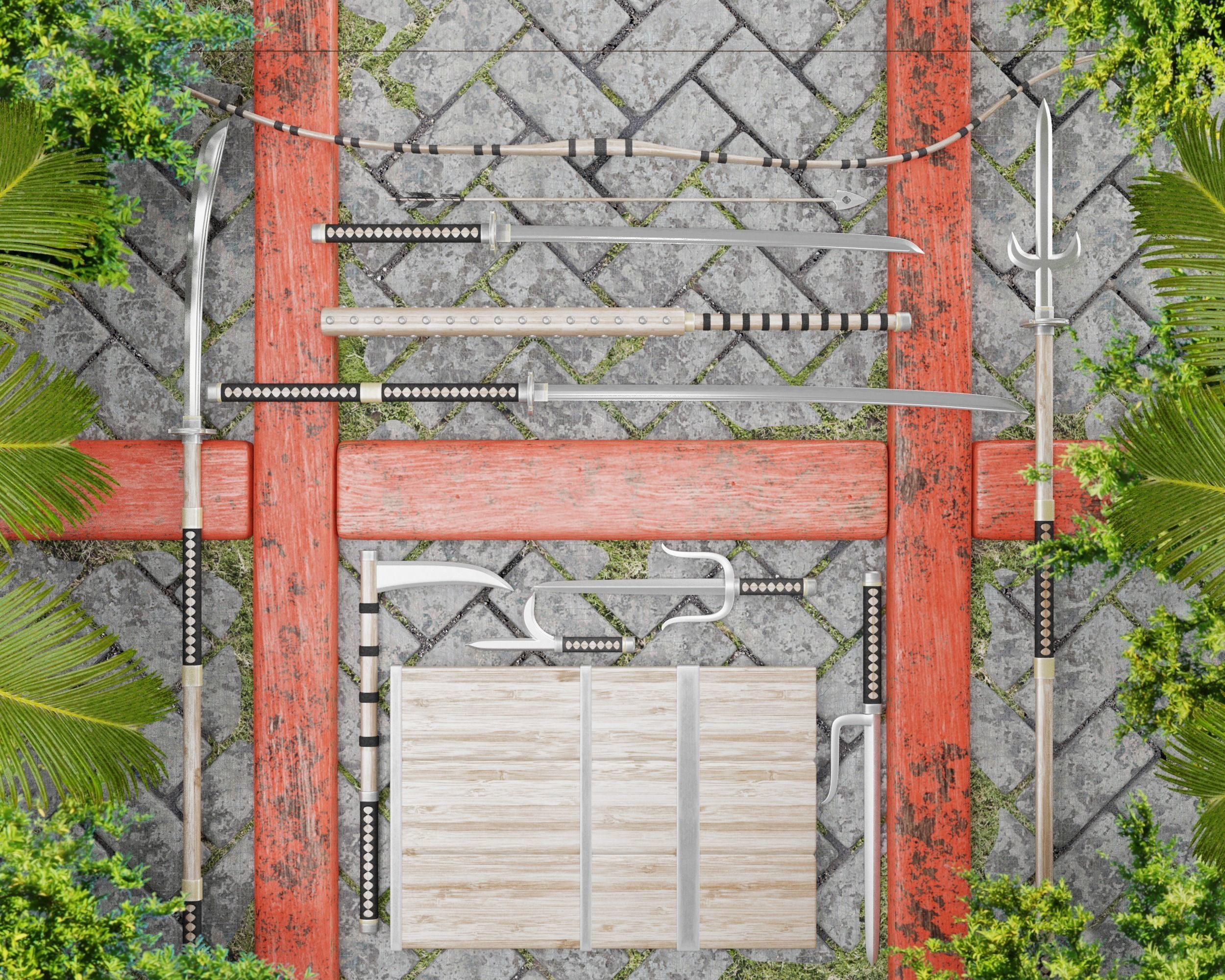 Ancient Collection Japanese Weapons Set _68