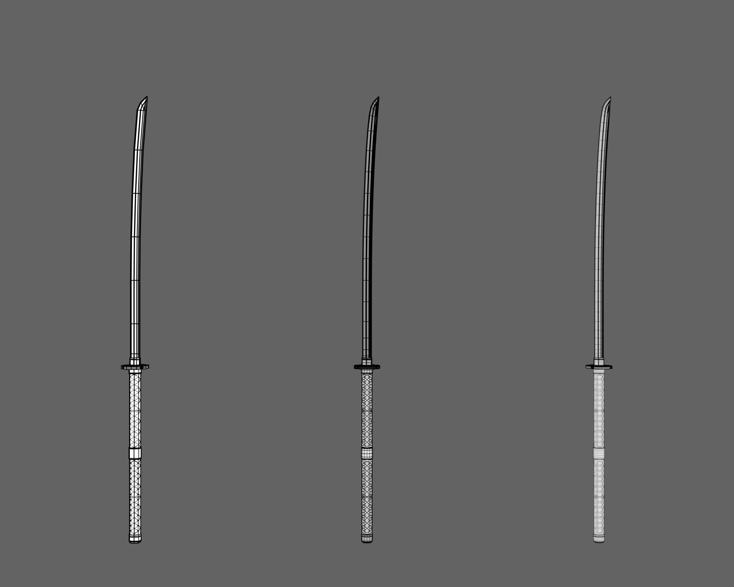 Ancient Collection Japanese Weapons Set _35