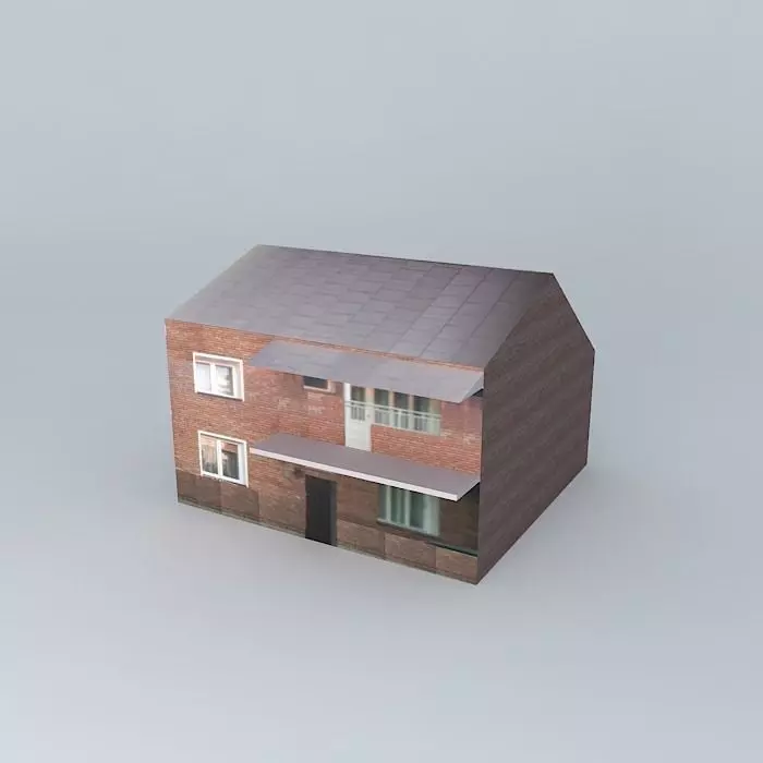 Building Street Hungarian Free 3D model_0