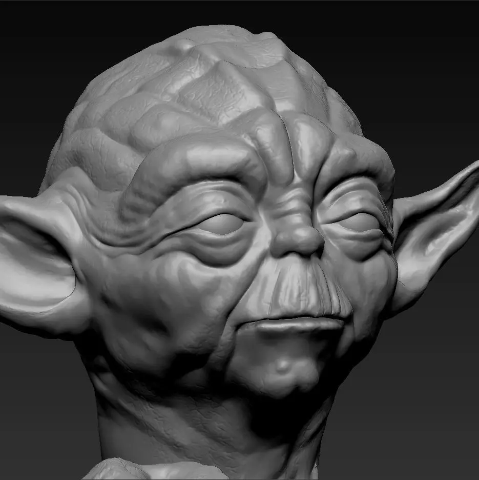 STAR WARS - LIFE SIZE YODA  3D model_0