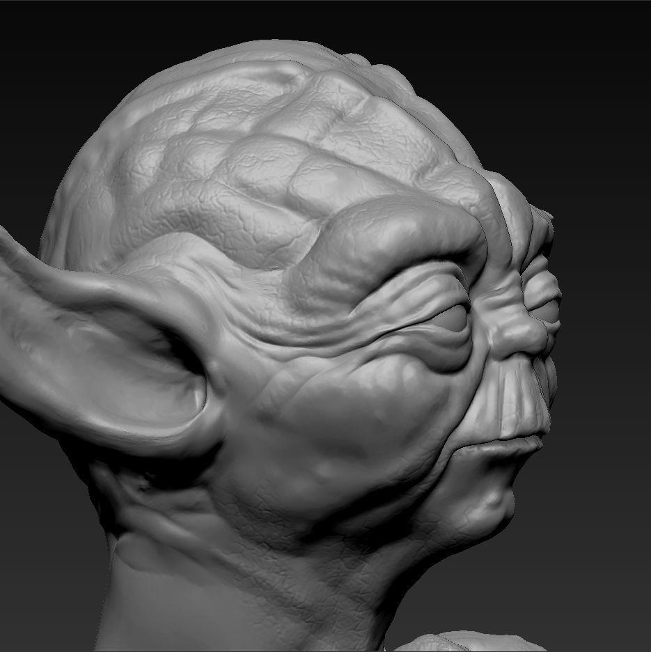 STAR WARS - LIFE SIZE YODA  3D model_3