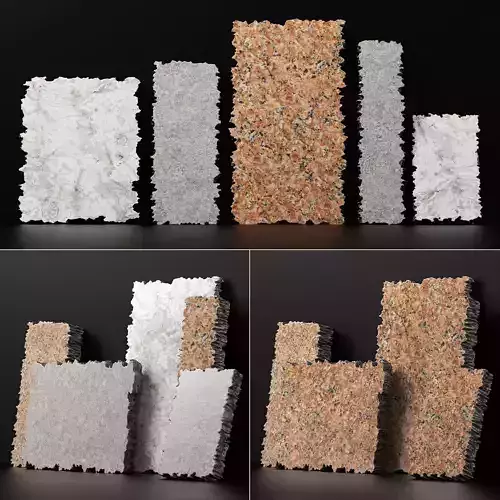 Slab mrable five part