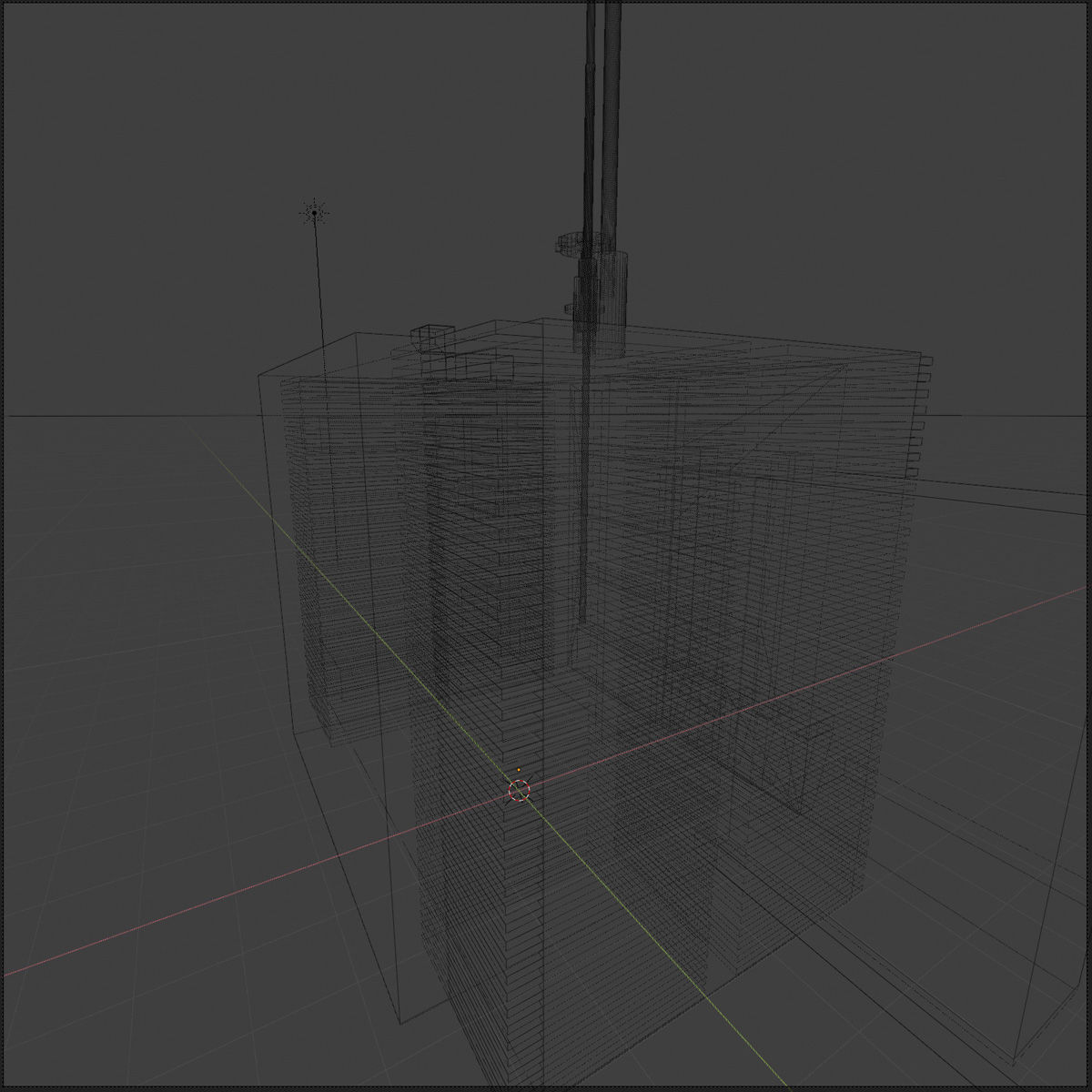 Apartment Building 3D 3D model_6
