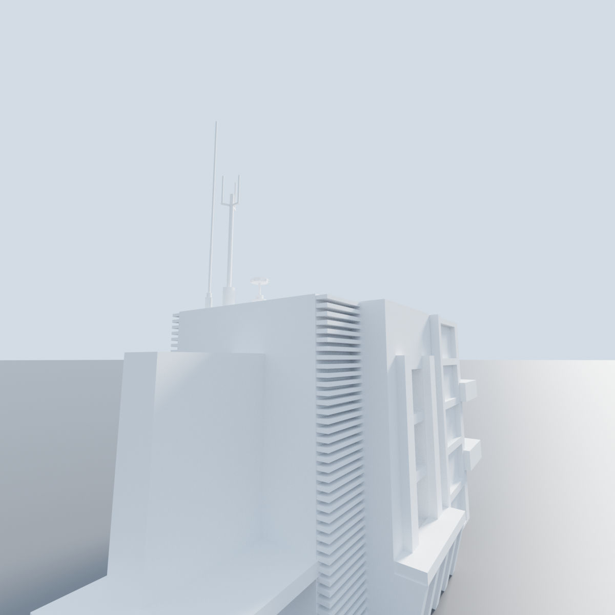 Apartment Building 3D 3D model_3