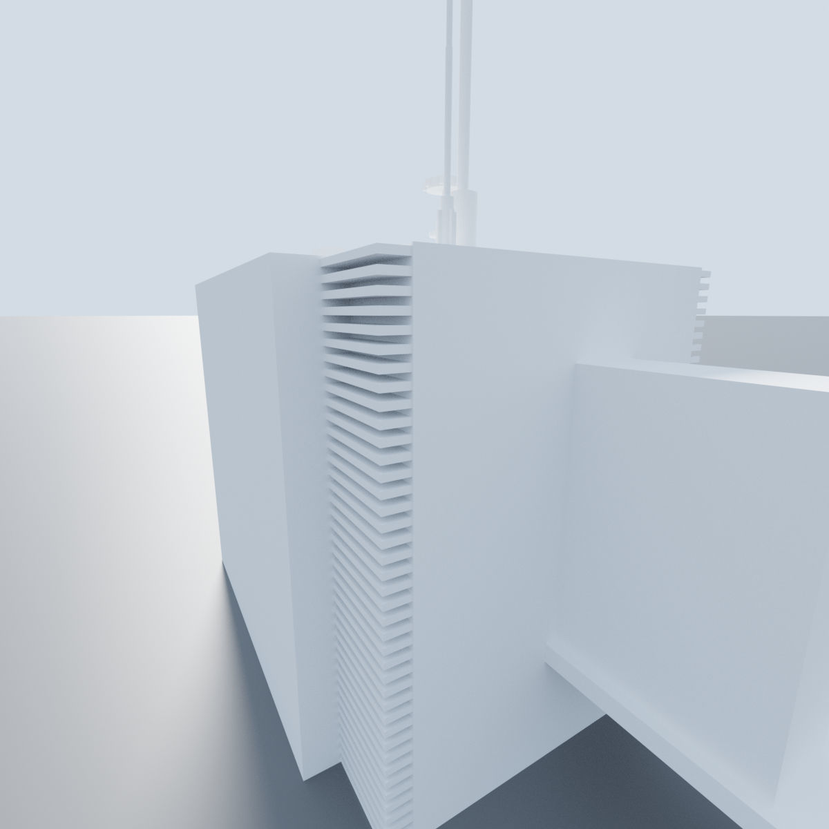 Apartment Building 3D 3D model_4