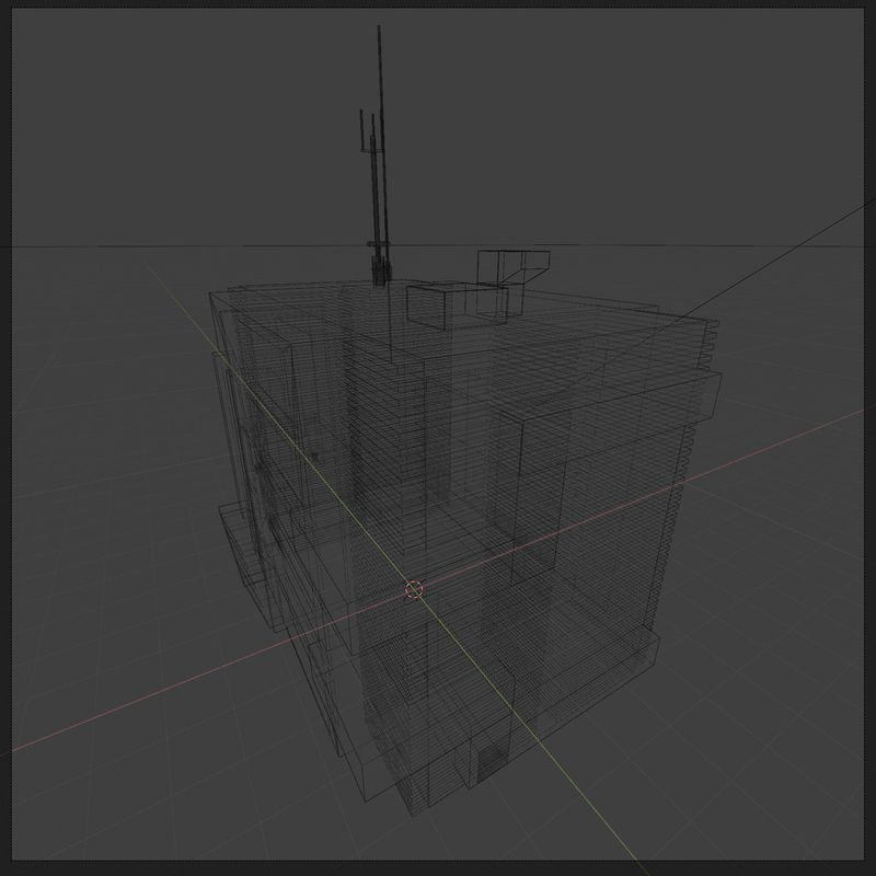 Apartment Building 3D 3D model_5