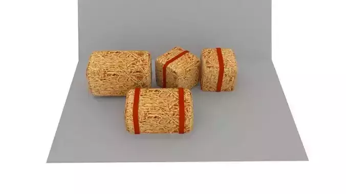 Hay bale 3D model