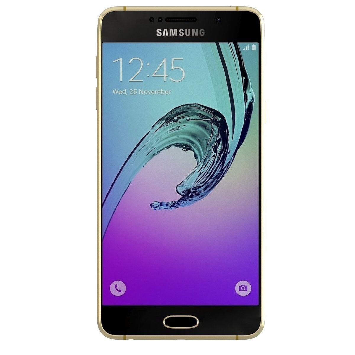 Samsung Galaxy A3 2016 Gold 3D model_2