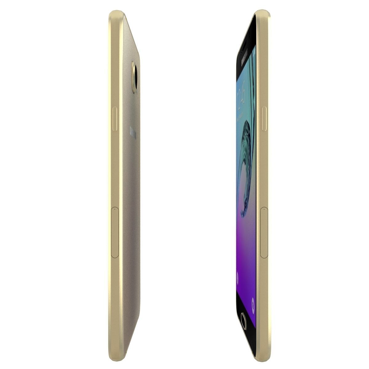 Samsung Galaxy A3 2016 Gold 3D model_4