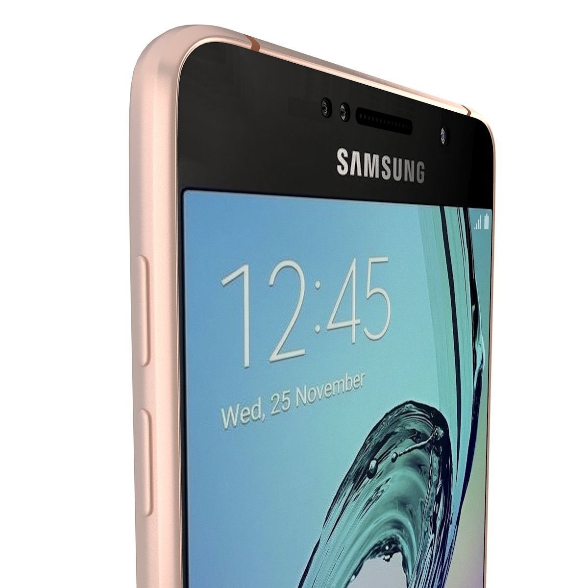 Samsung Galaxy A3 2016 Pink 3D model_9
