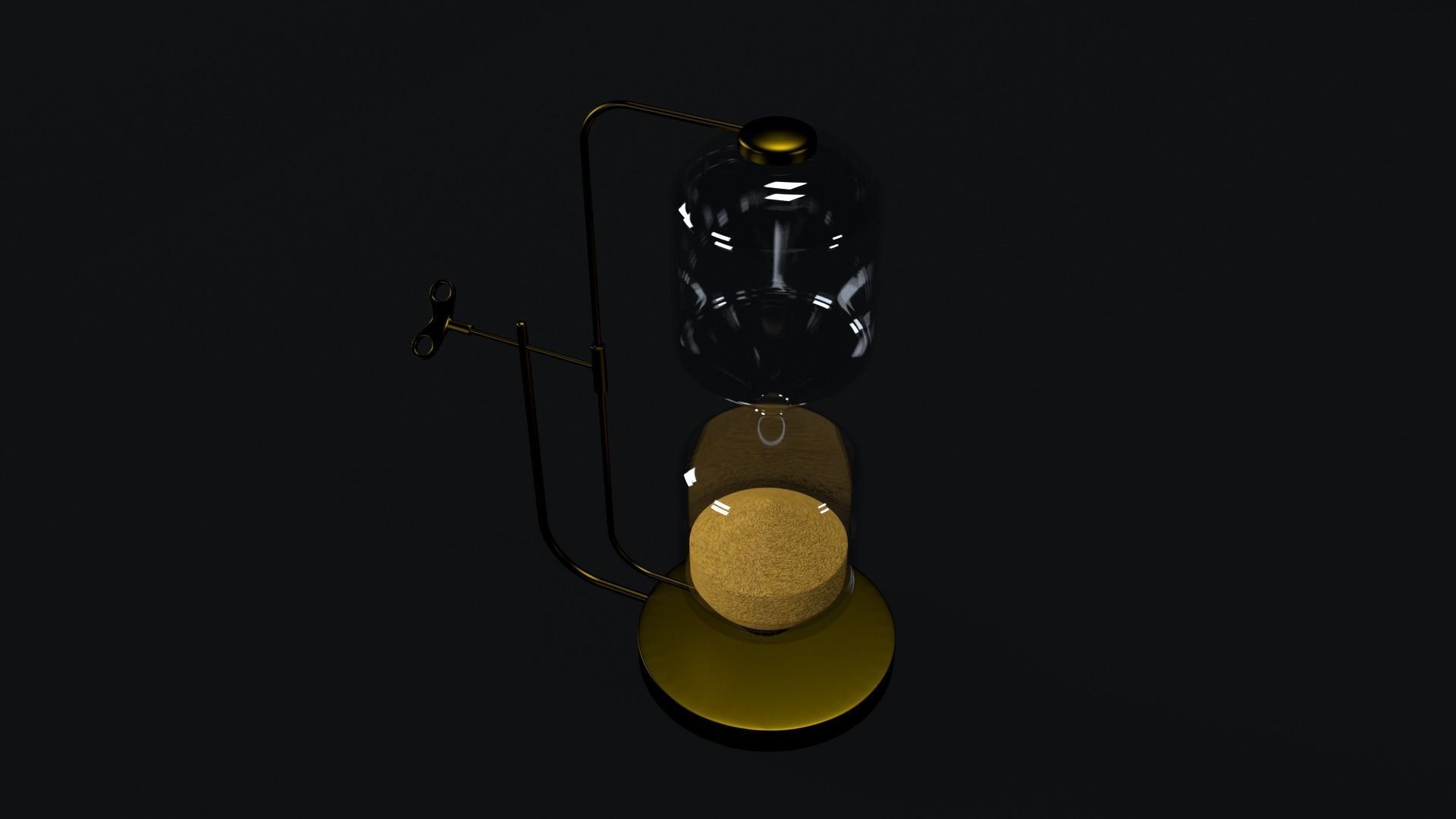 Hour Clock 3D Model Low-poly 3D model_2
