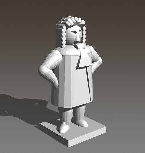 Lisboa Boardgame Courtier Player Piece 3D print model