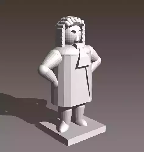 Lisboa Boardgame Courtier Player Piece 3D print model