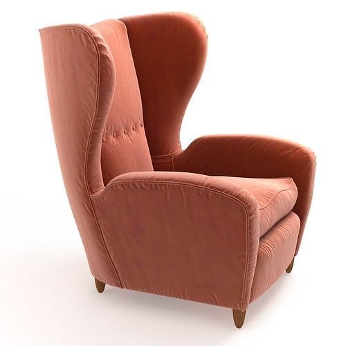 Armchair in the style of Paolo Buffa  3D model