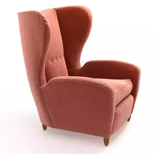 Armchair in the style of Paolo Buffa  3D model