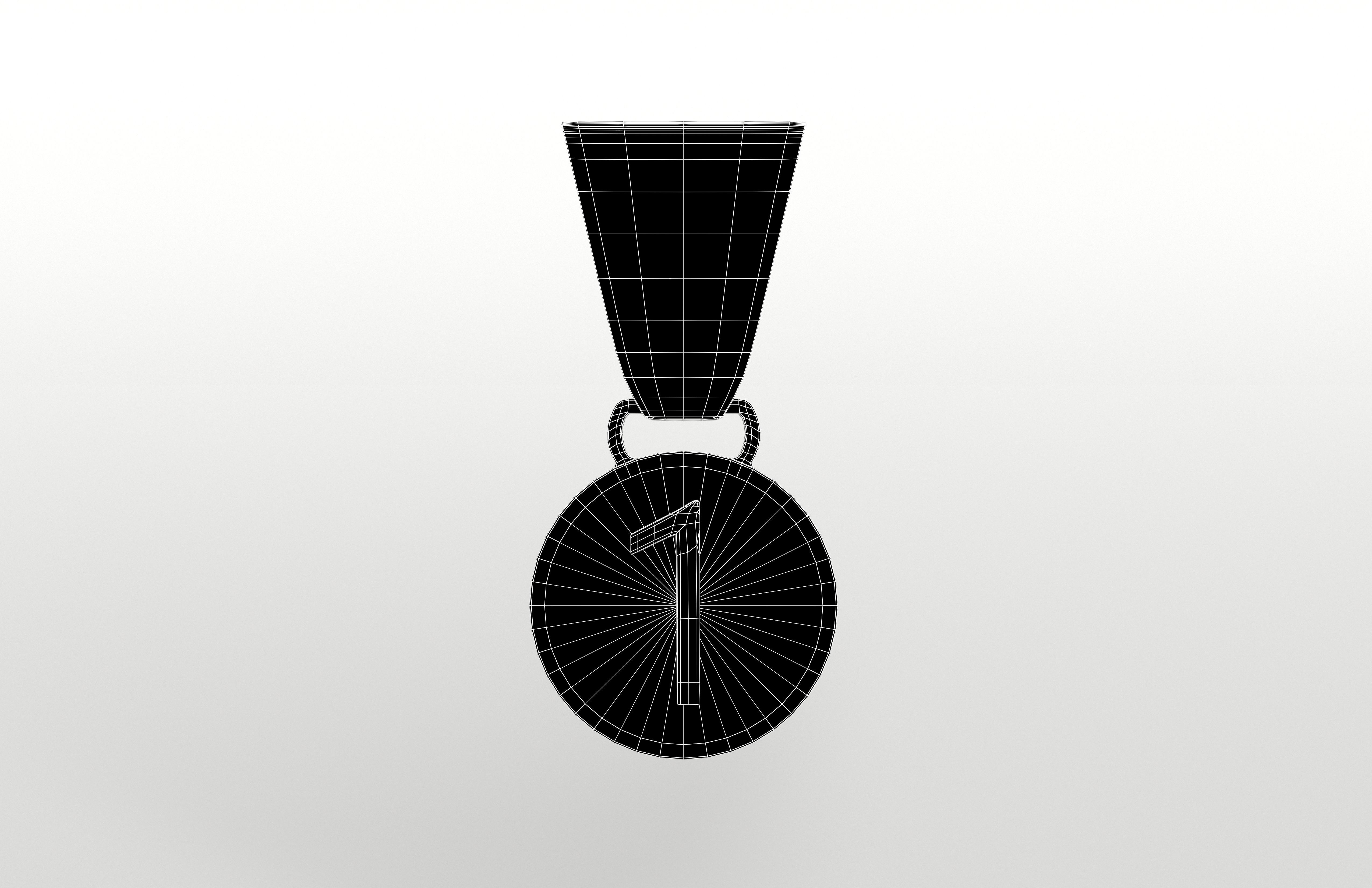 Medal v1 001 Low-poly 3D model_6