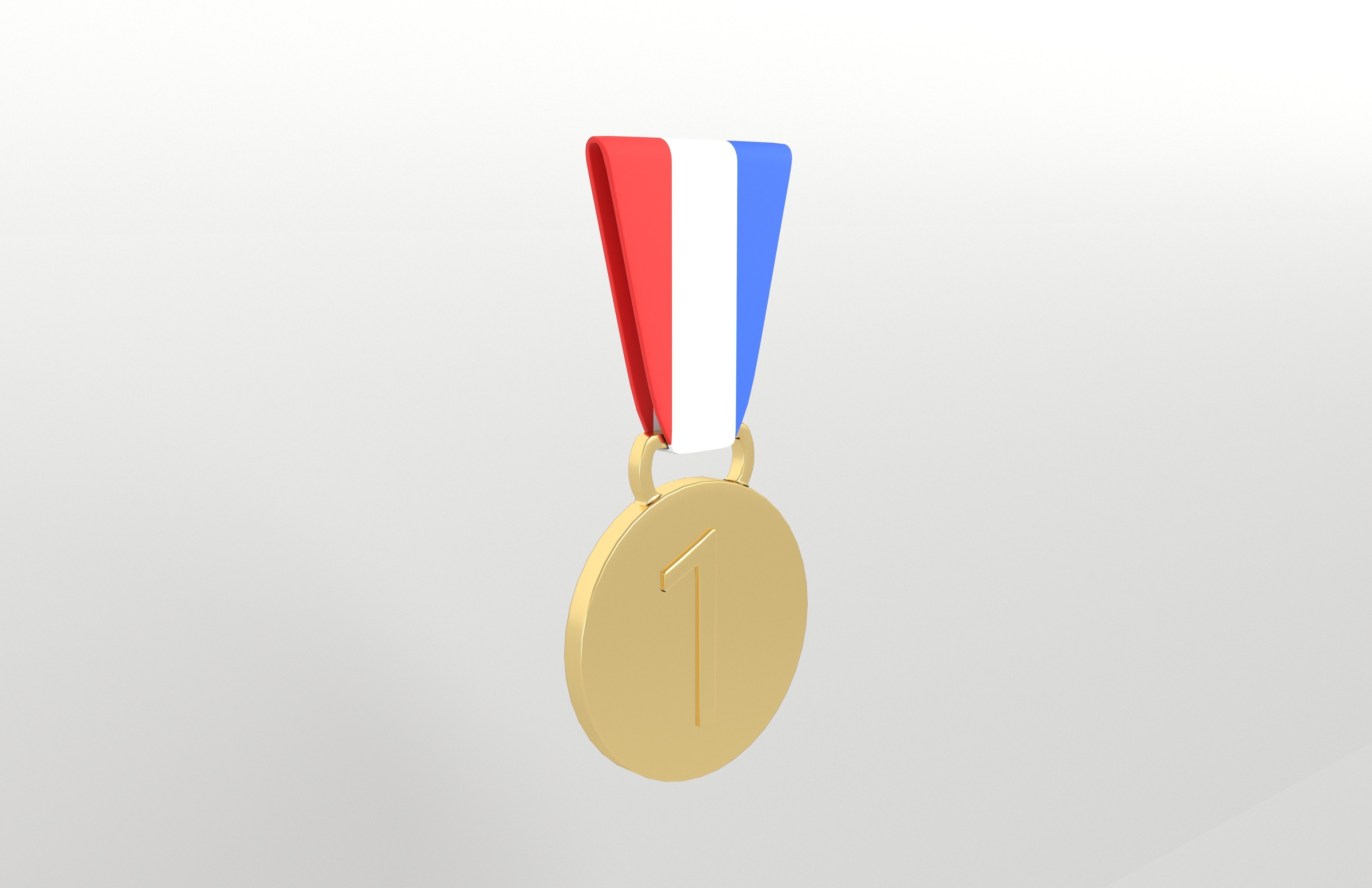 Medal v1 001 Low-poly 3D model_4