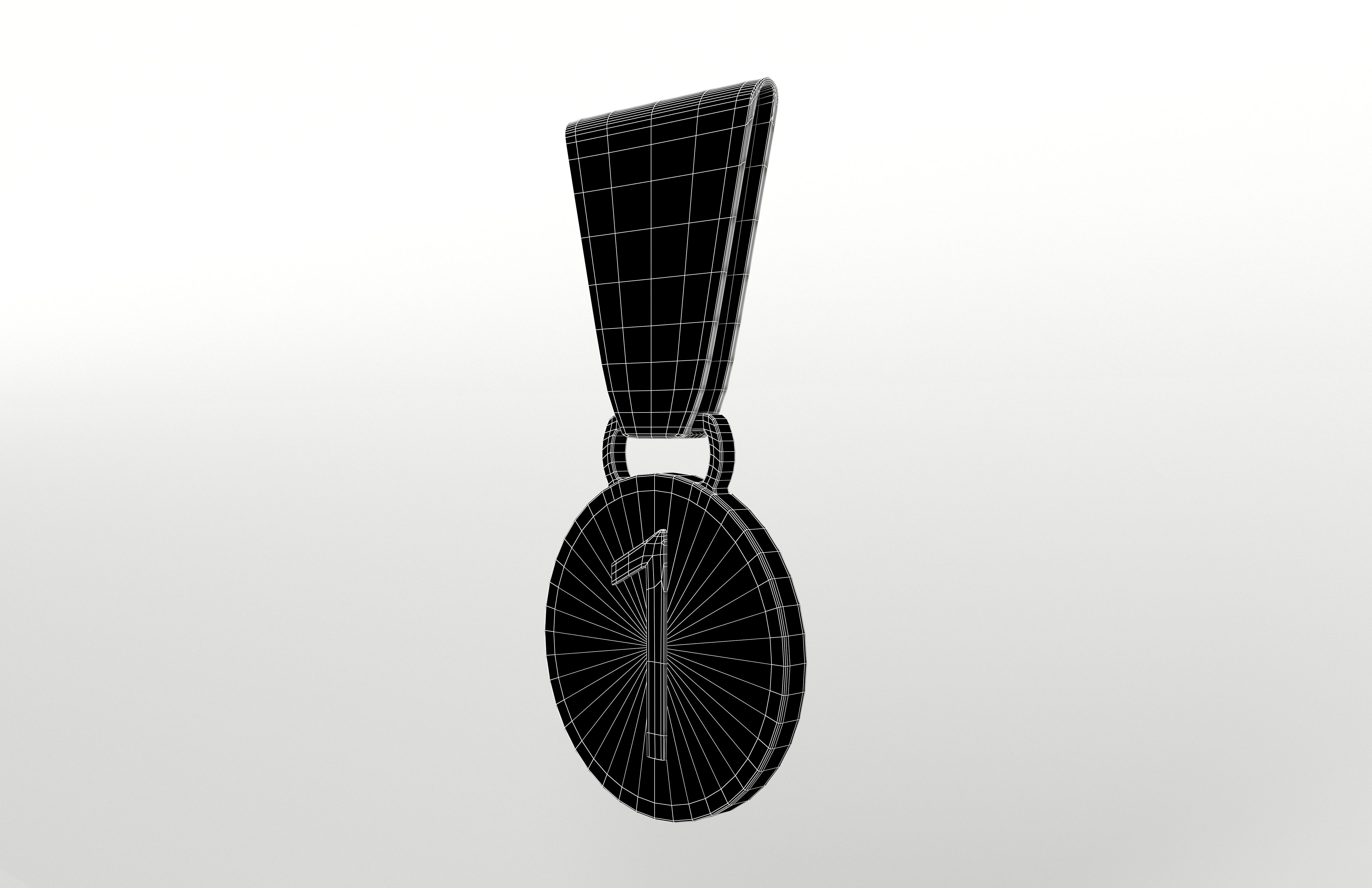 Medal v1 001 Low-poly 3D model_7