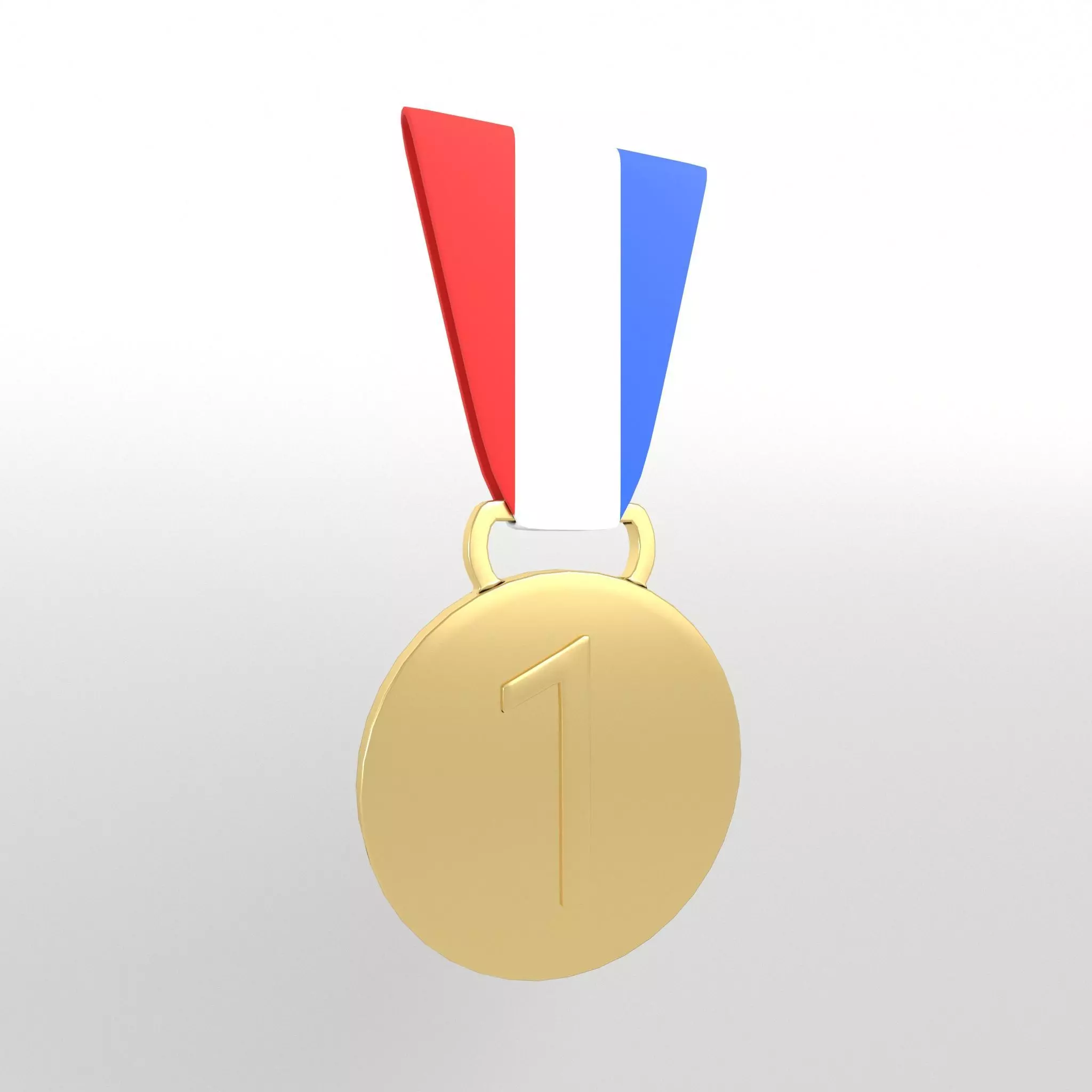 Medal v1 001 Low-poly 3D model_0