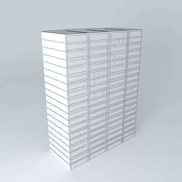 Building Combint Free 3D model_4