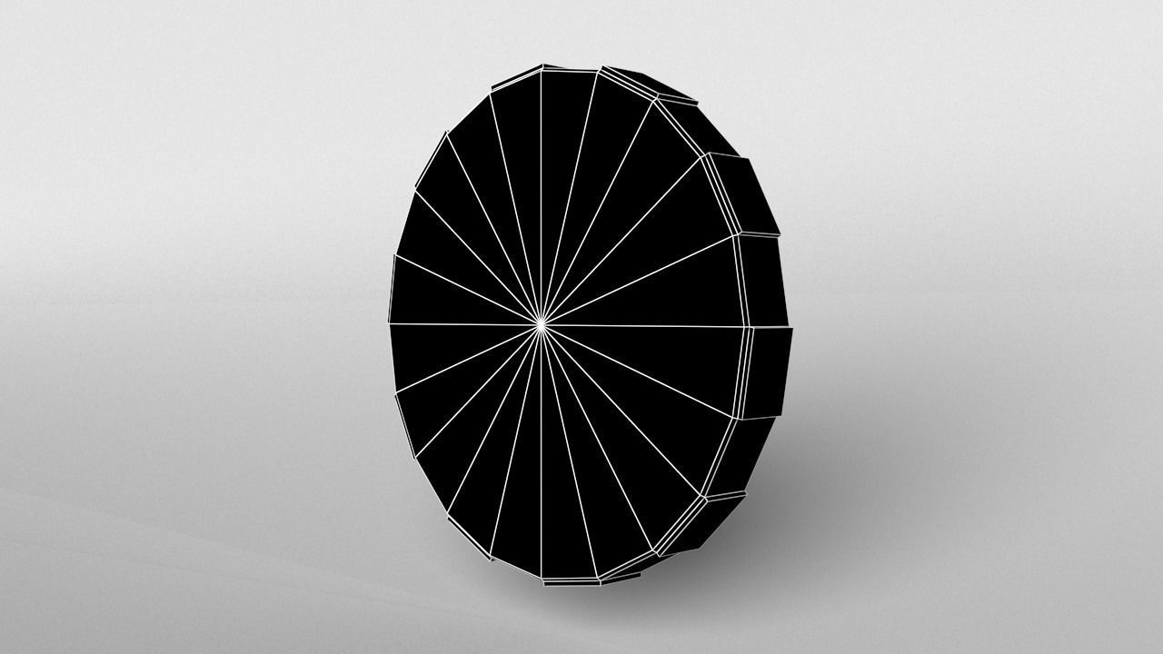 Normal Coin 002 Low-poly 3D model_6