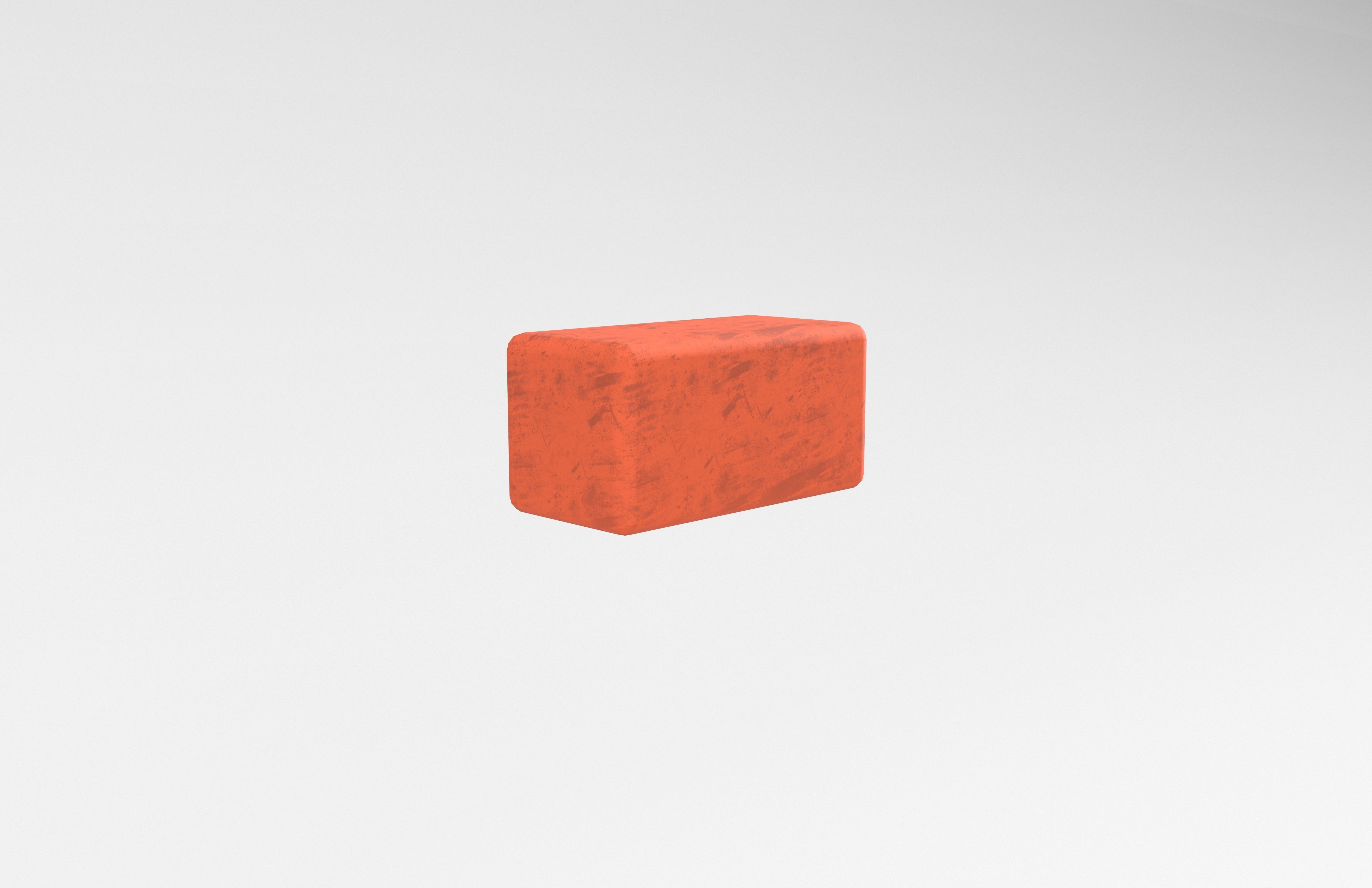 Red Brick v1 002 Low-poly 3D model_3