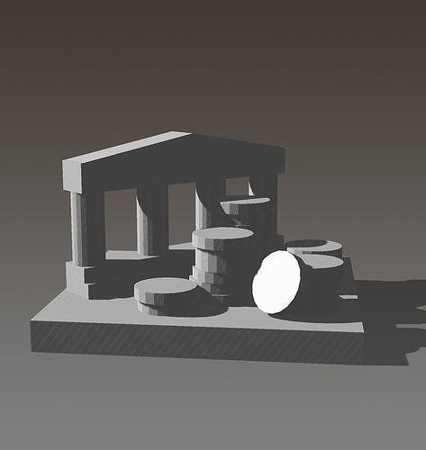 Treasury Marker for Lisboa Boardgame 3D print model