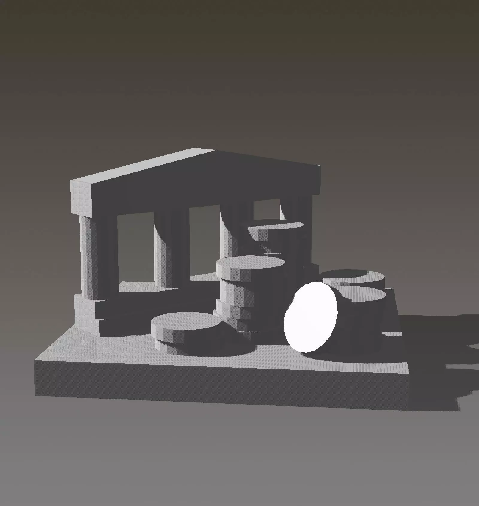 Treasury Marker for Lisboa Boardgame 3D print model_0