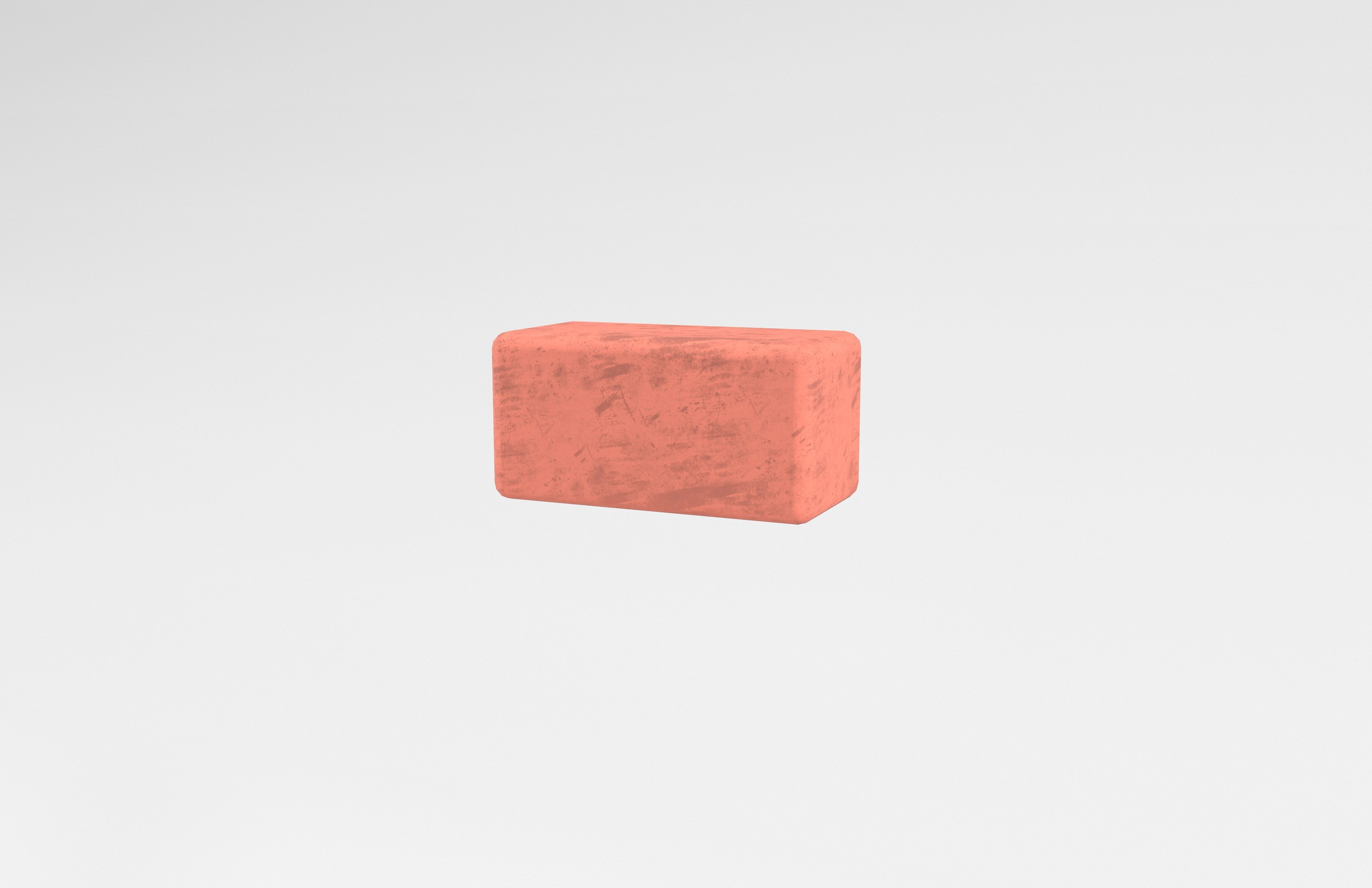 Red Brick v1 003 Low-poly 3D model_2