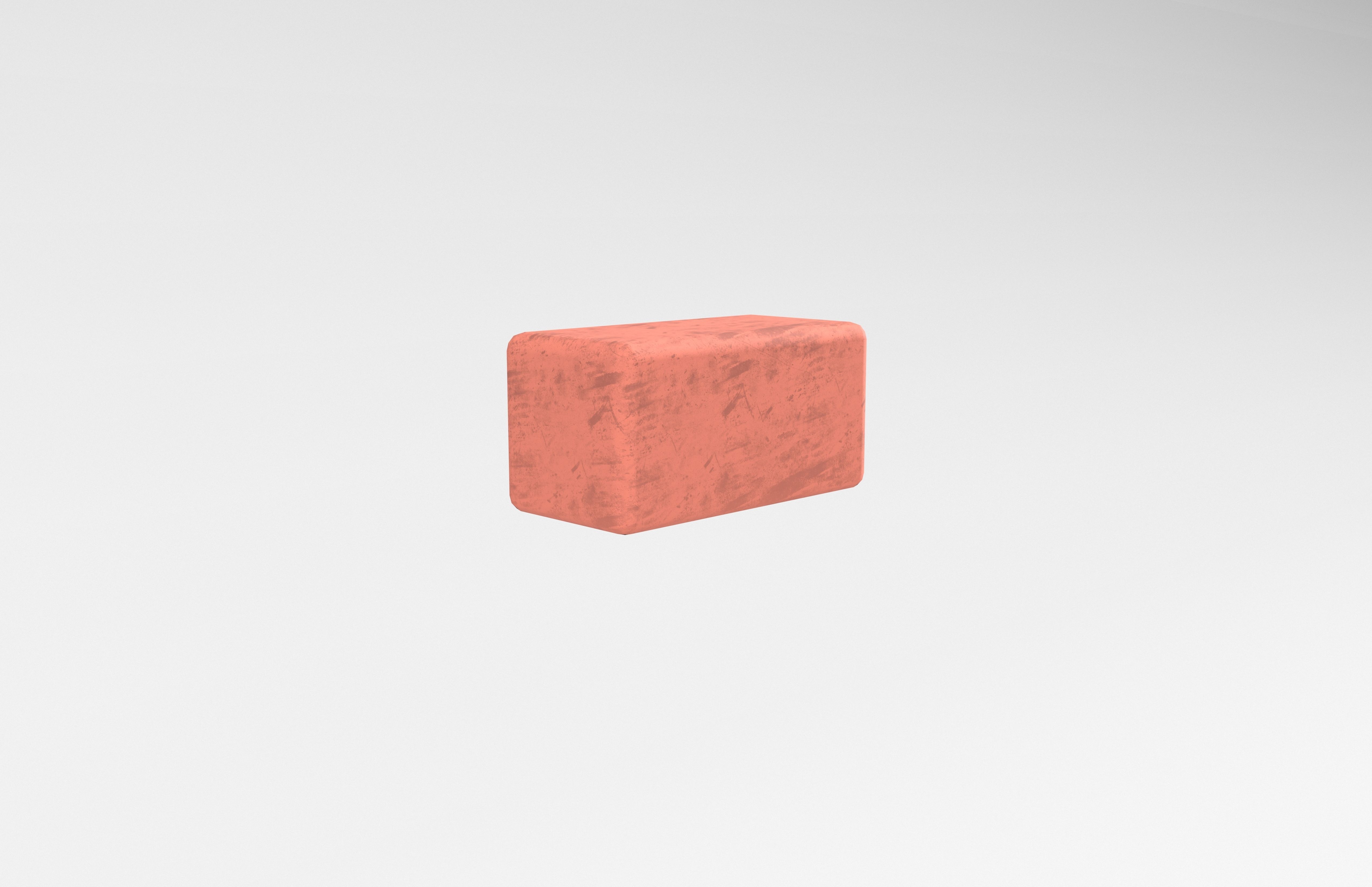 Red Brick v1 003 Low-poly 3D model_3