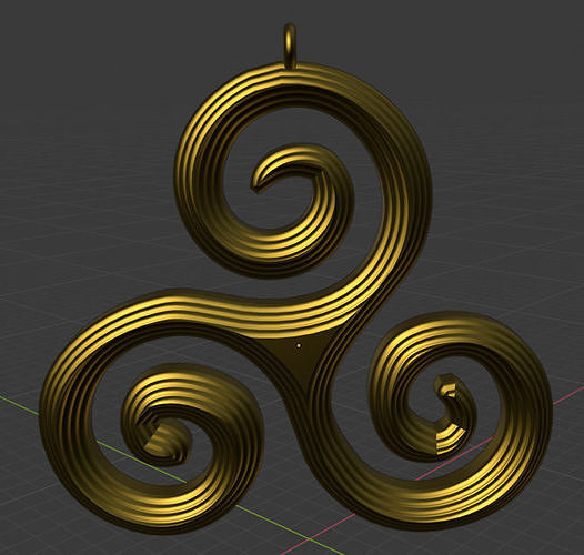 Celtic Svastika Jewellery Necklace Pendant 3D print model