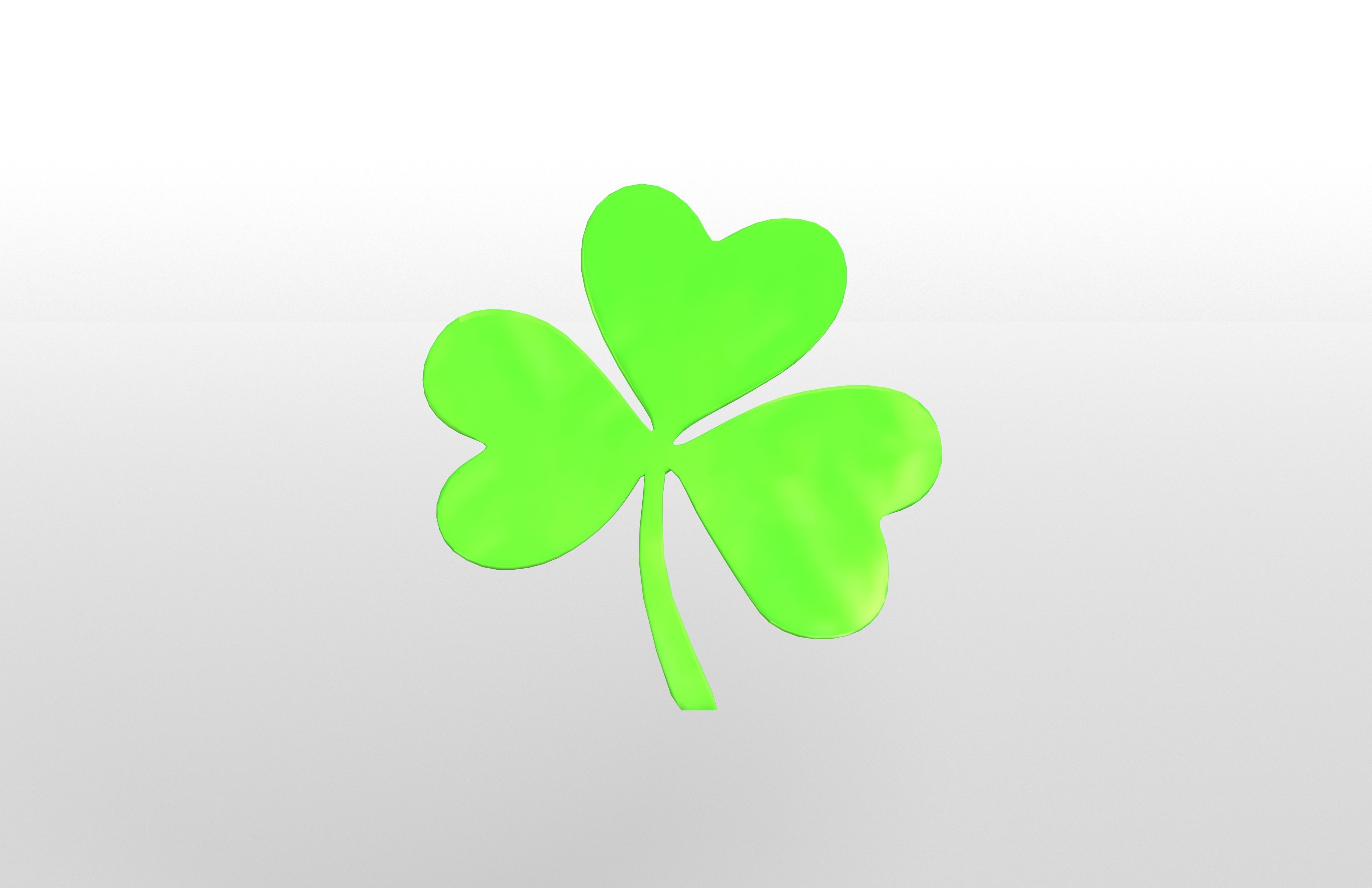 Shamrock v1 001 Low-poly 3D model_1