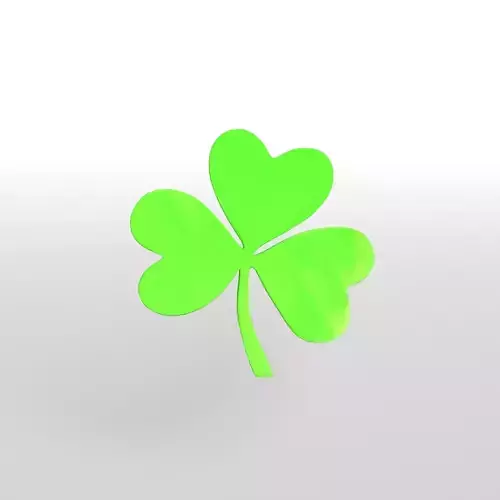 Shamrock v1 001 Low-poly 3D model