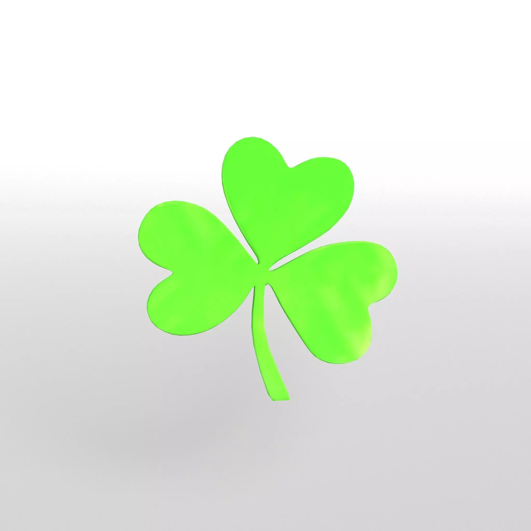 Shamrock v1 001 Low-poly 3D model_0